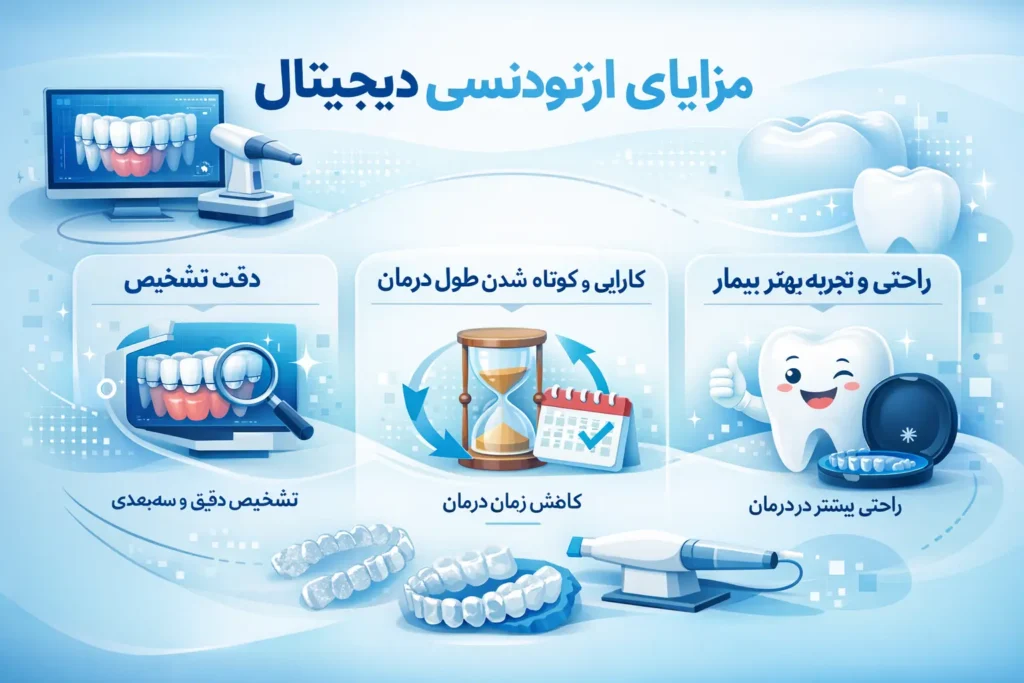 مزایای کلیدی ارتودنسی دیجیتال